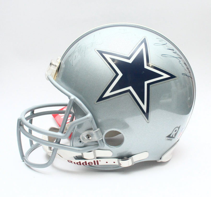 Vintage NOS Dallas Cowboys Riddell VSR4 Pro Line Large Football Helmet Signed
