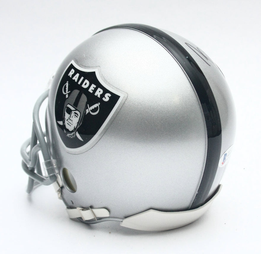 NIB Oakland LA Vegas Raiders Bryan Edwards Signed Riddell MINI Football Helmet
