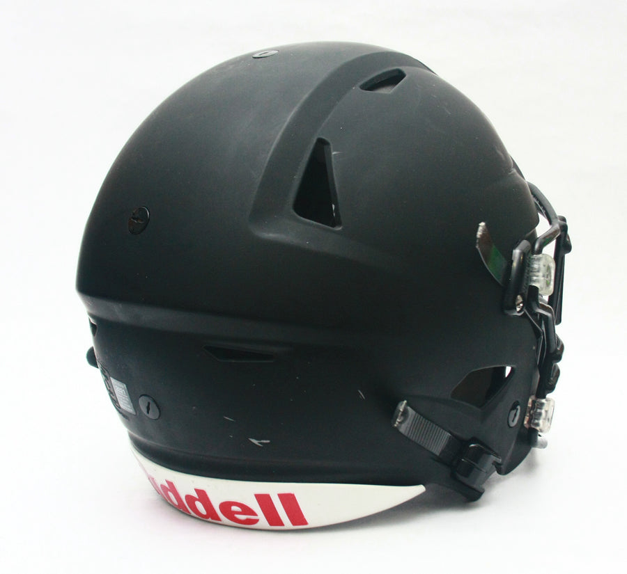 Game Used 2021 Riddell SpeedFlex Football Helmet - Adult Large - Matte Black
