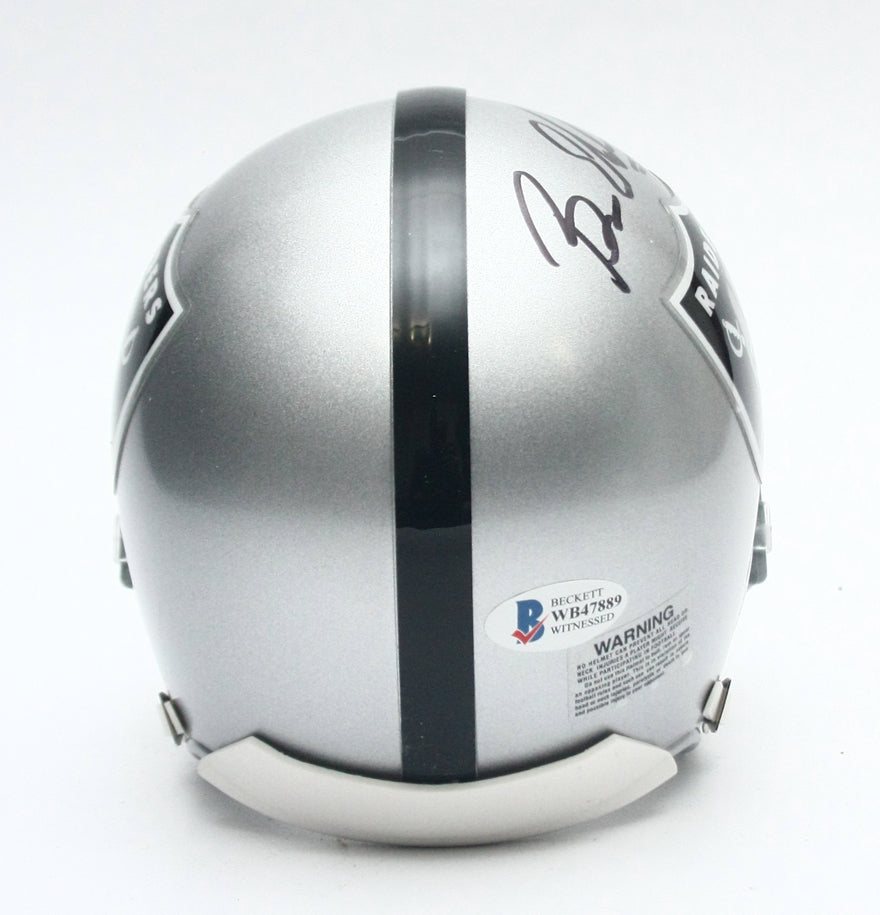 NIB Oakland LA Vegas Raiders Bryan Edwards Signed Riddell MINI Football Helmet