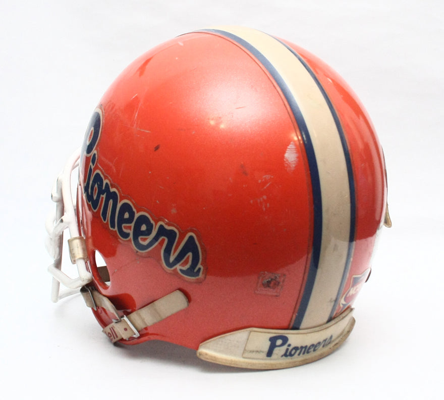 Vintage Game Used 1990s UWP Pioneers Riddell VSR4 Football Helmet - Size Large