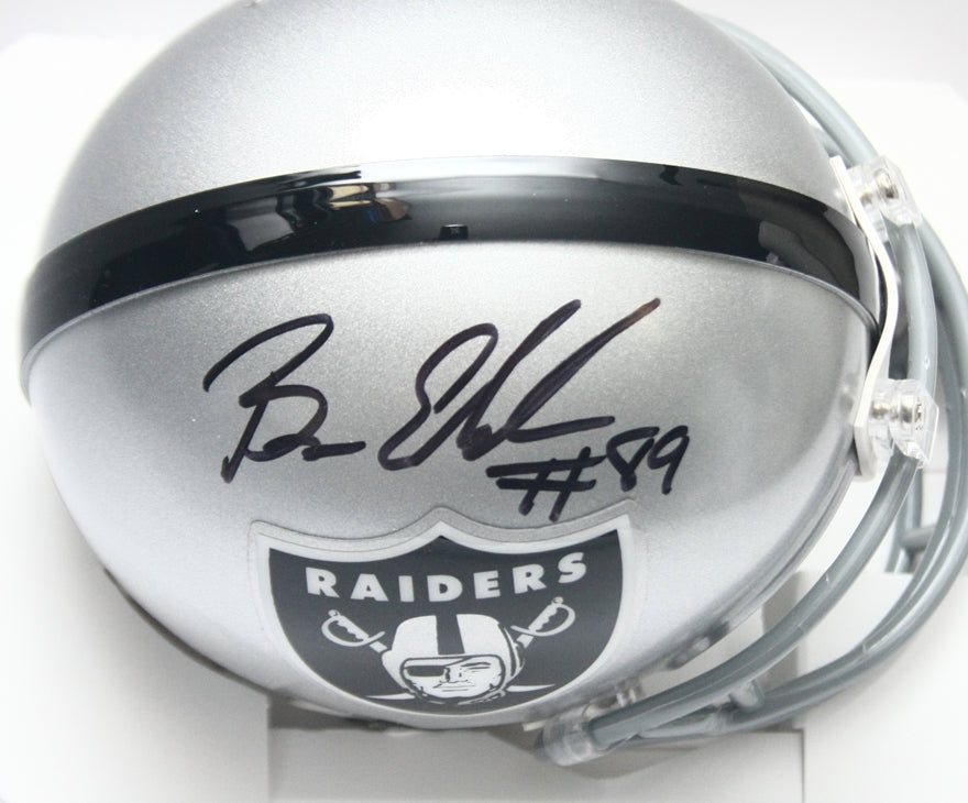 NIB Oakland LA Vegas Raiders Bryan Edwards Signed Riddell MINI Football Helmet