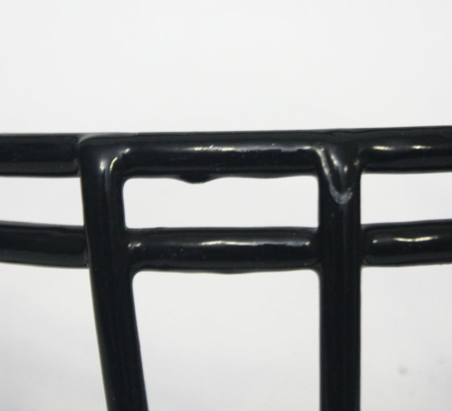 Game used Riddell S2BDC-LW-V Football Helmet Facemask - Black