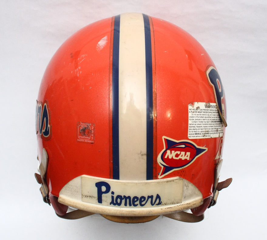Vintage Game Used 1990s UWP Pioneers Riddell VSR4 Football Helmet - Size Large