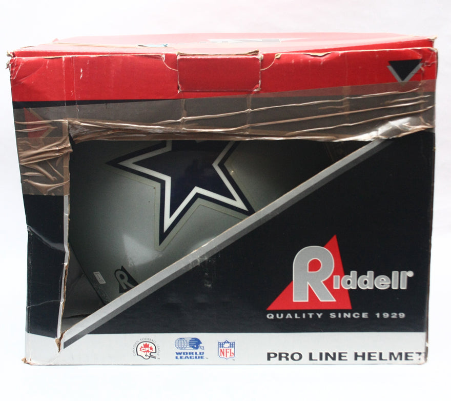 Vintage NOS Dallas Cowboys Riddell VSR2 Pro Line Large Football Helmet with Box