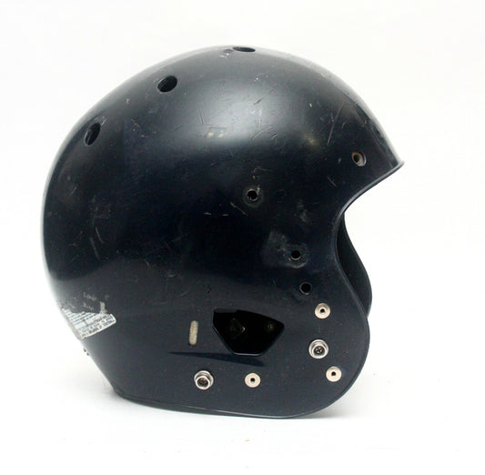 Game Used Schutt Air XP Dark Navy Blue Adult Medium Football Helmet Shell Only