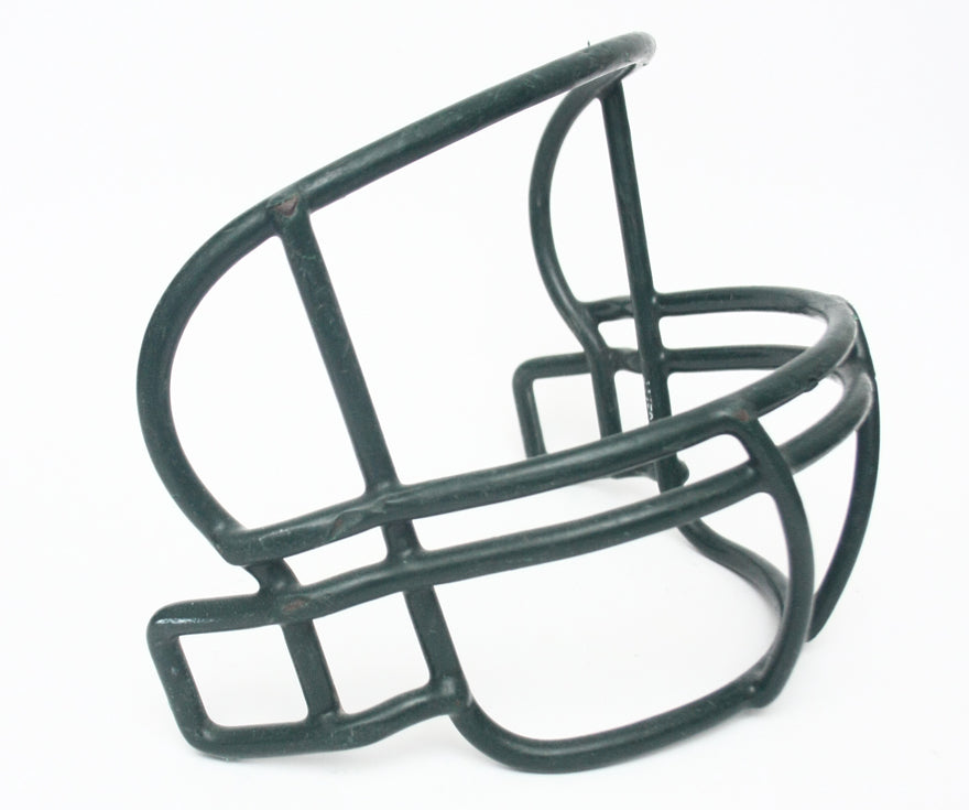 Vintage Game Used Riddell G2B Revolution Foorball Facemask - Forest Green