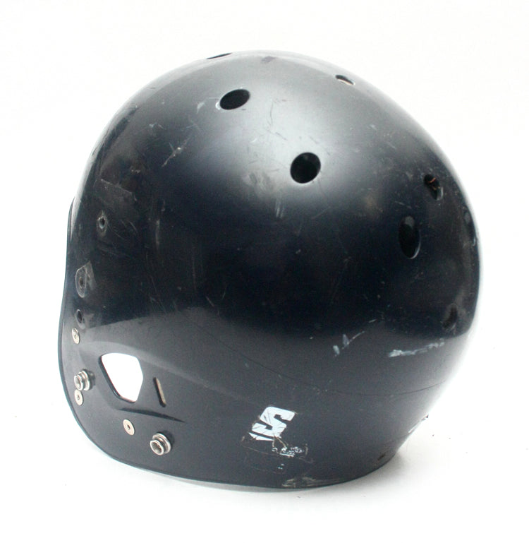 Game Used Schutt Air XP Dark Navy Blue Adult Medium Football Helmet Shell Only