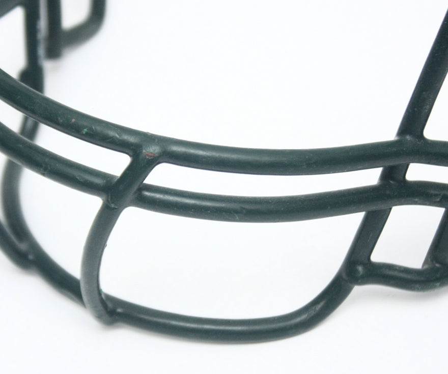 Vintage Game Used Riddell G2B Revolution Foorball Facemask - Forest Green