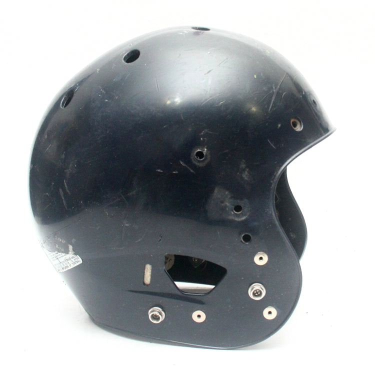 Game Used Schutt Air XP Dark Navy Blue Adult Medium Football Helmet Shell Only