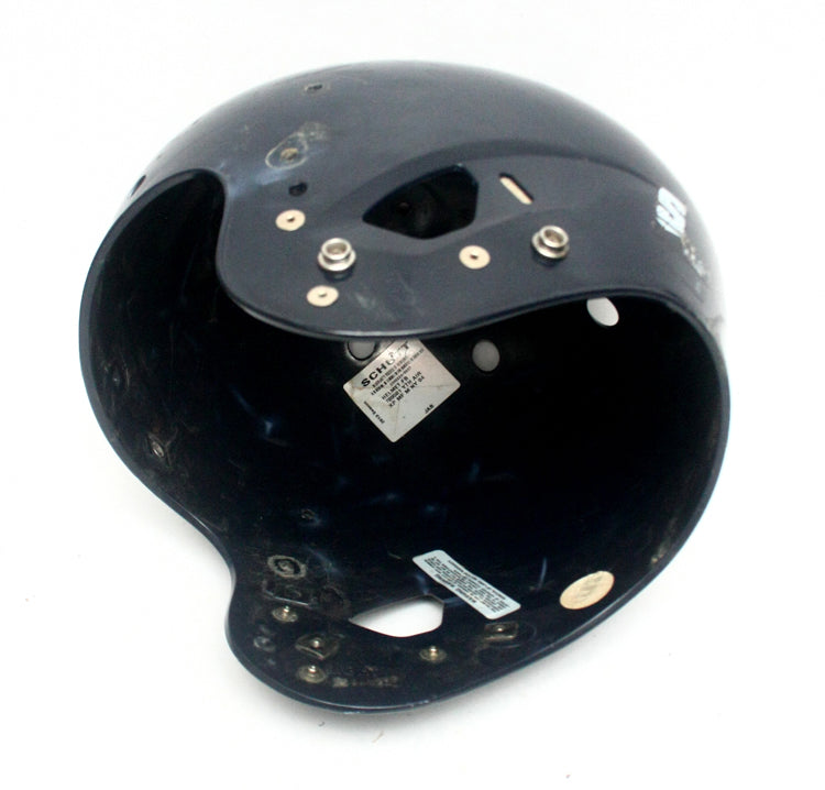 Game Used Schutt Air XP Dark Navy Blue Adult Medium Football Helmet Shell Only