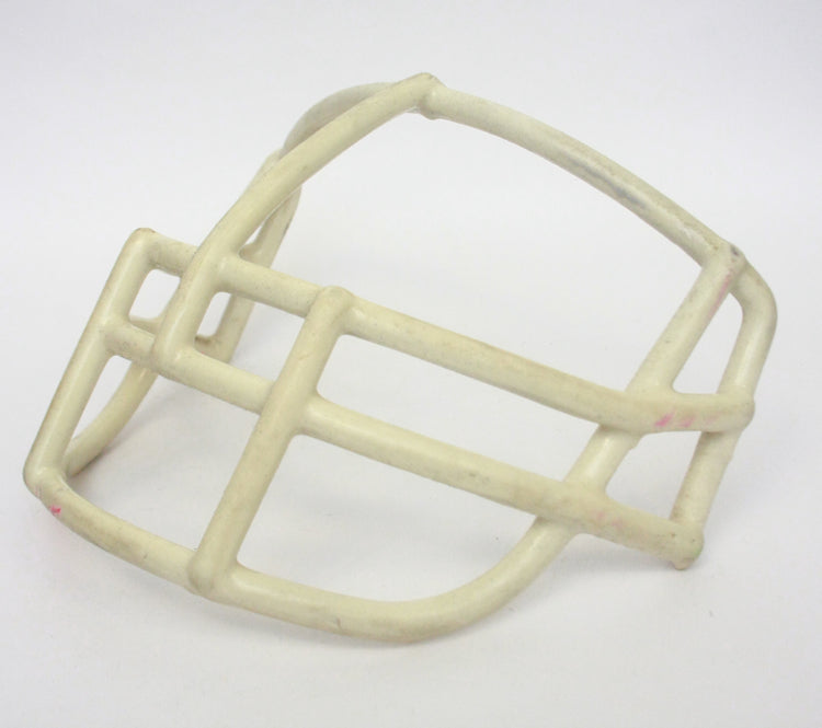 Vintage Game Used 1980s Riddell NOPO USFL Football Helmet Facemask - White