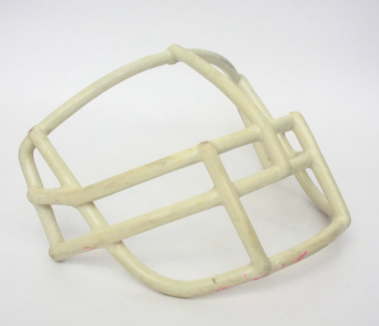 Vintage Game Used 1980s Riddell NOPO USFL Football Helmet Facemask - White
