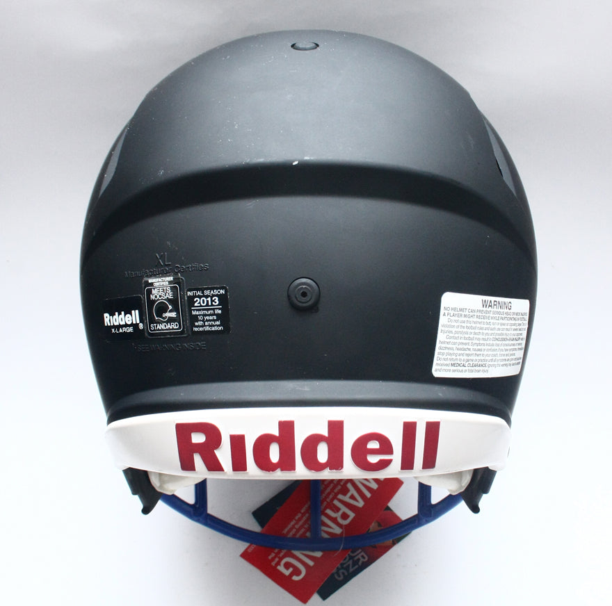 NOS 2013 Riddell Speed Classic Football Helmet - Adult Extra Large - Matte Black