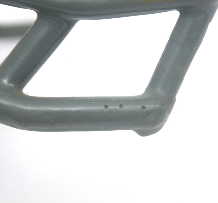 Vintage Game Used 1980s Riddell OPO USFL Football Helmet Facemask Grey 3 Dot LG