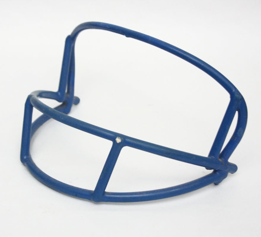 Rare Game Used Vintage 1970ss Riddell OPO Football Helmet Facemask - Royal Blue