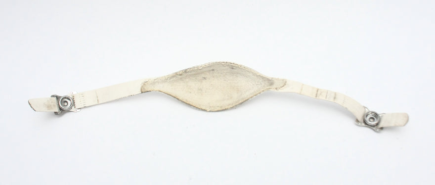 Vintage Game Used 1970s Unbranded Two Point Soft Cup Football Helmet Chinstrap