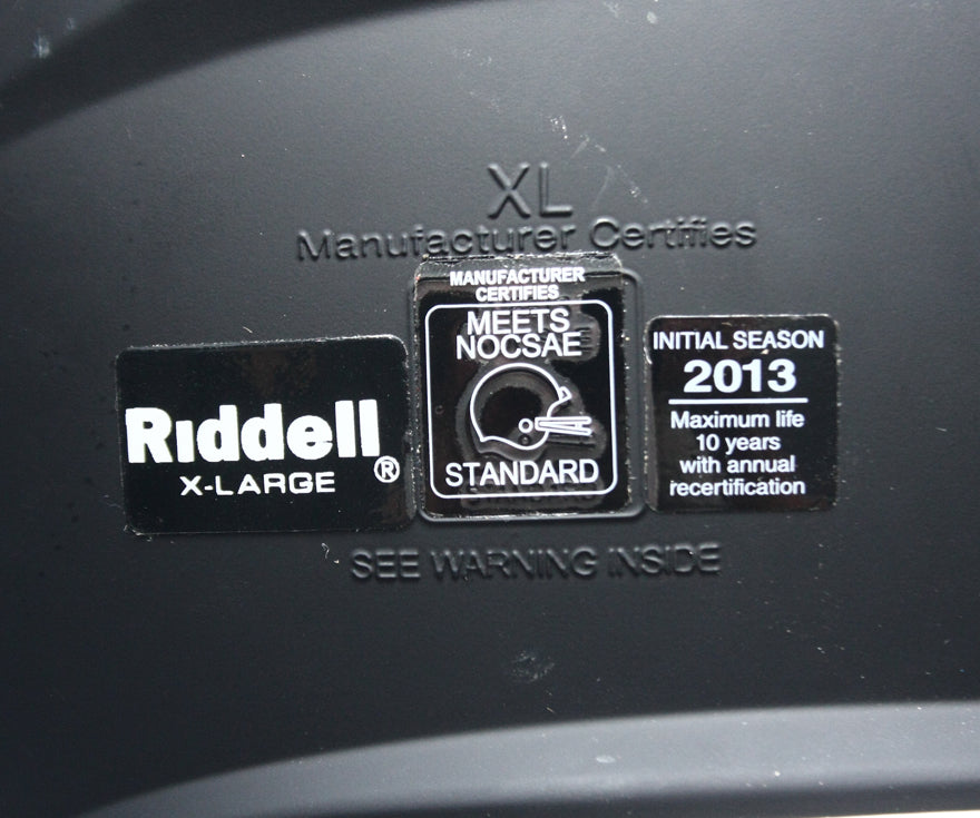 NOS 2013 Riddell Speed Classic Football Helmet - Adult Extra Large - Matte Black