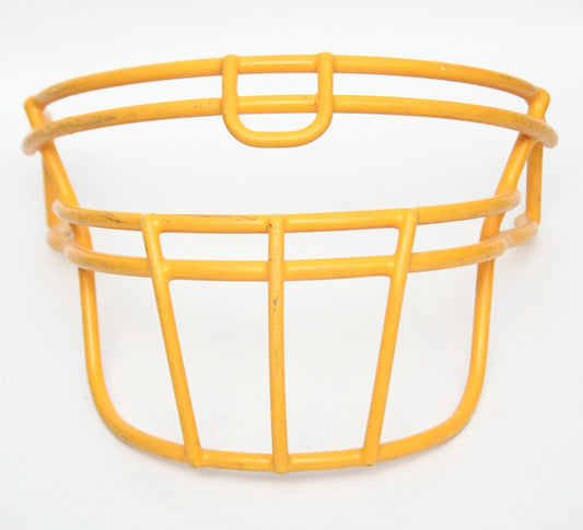 Game used Vintage 2012 Schutt ROPO UB DNA Football Helmet Facemask - Yellow Gold