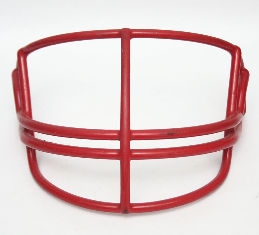 Game Used Vintage 2004 Riddell NOPO Football Helmet Facemask - Scarlet Red