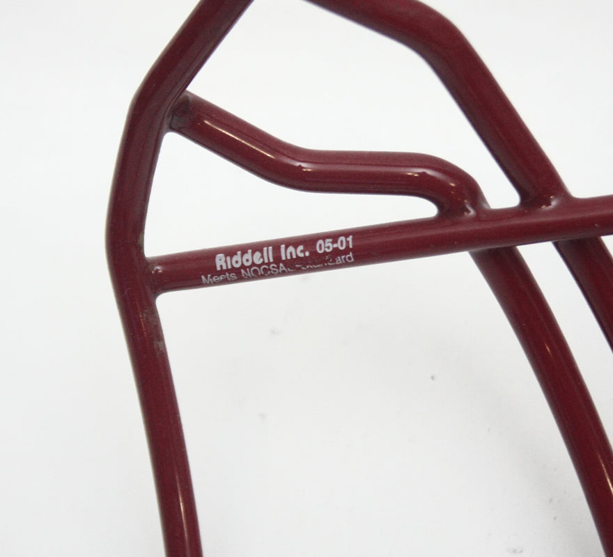 NOS Vintage 2001 Riddell OPO Football Helmet Facemask - Cardinal