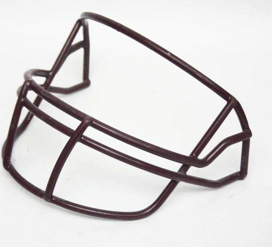 Game Used Vintage 2000 Riddell OPO Football Helmet Facemask - Maroon