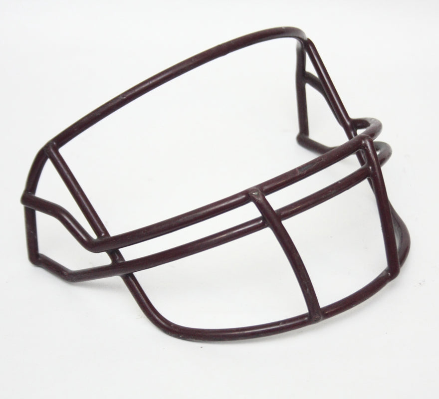 Game Used Vintage 2000 Riddell OPO Football Helmet Facemask - Maroon