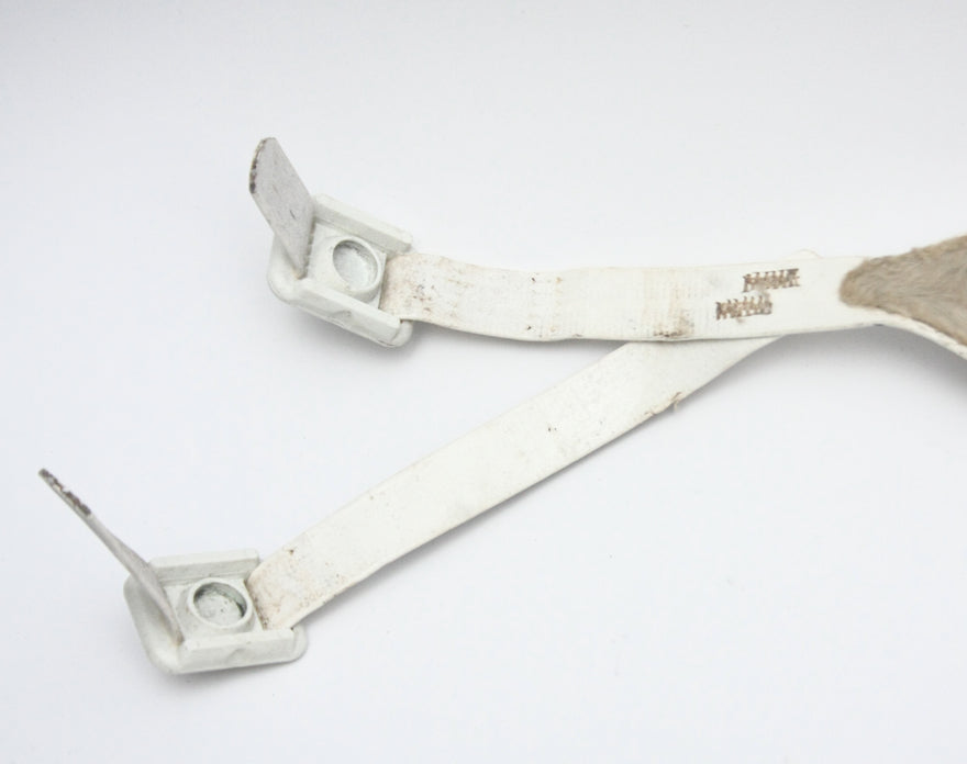 Vintage Game Used 1980s Schutt Four Point Soft Cup Football Helmet Chinstrap