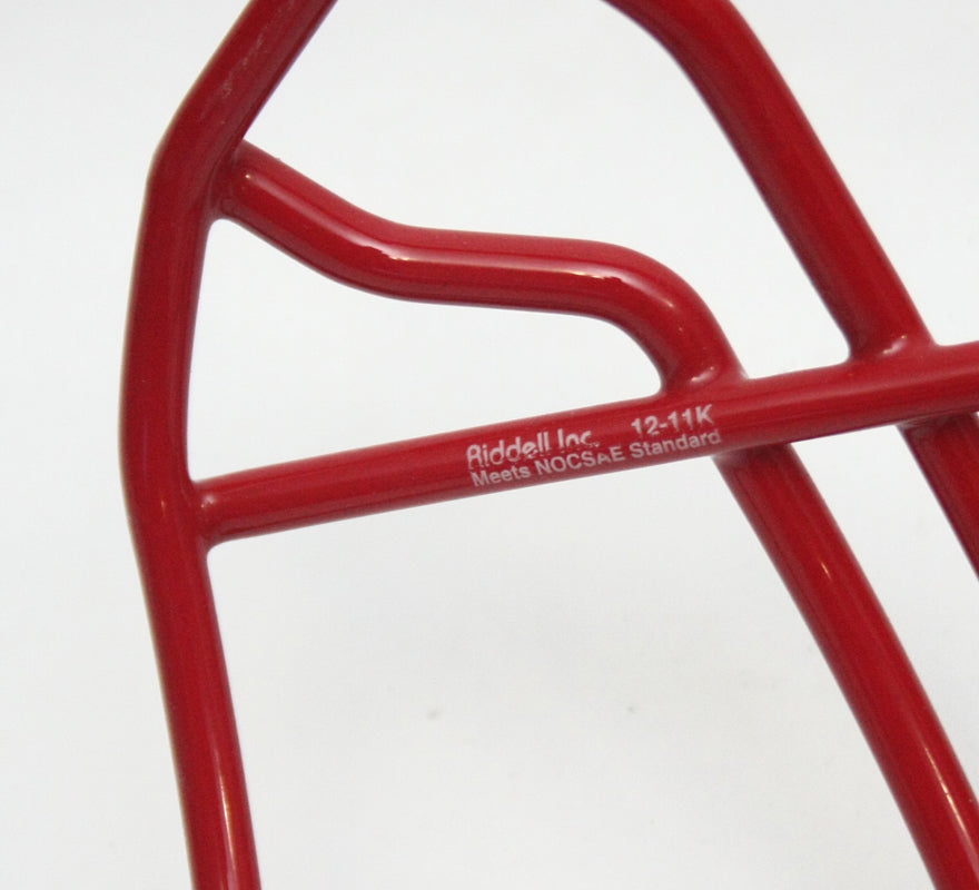 NOS Vintage 2011 Riddell OPO Football Helmet Facemask - Scarlet Red