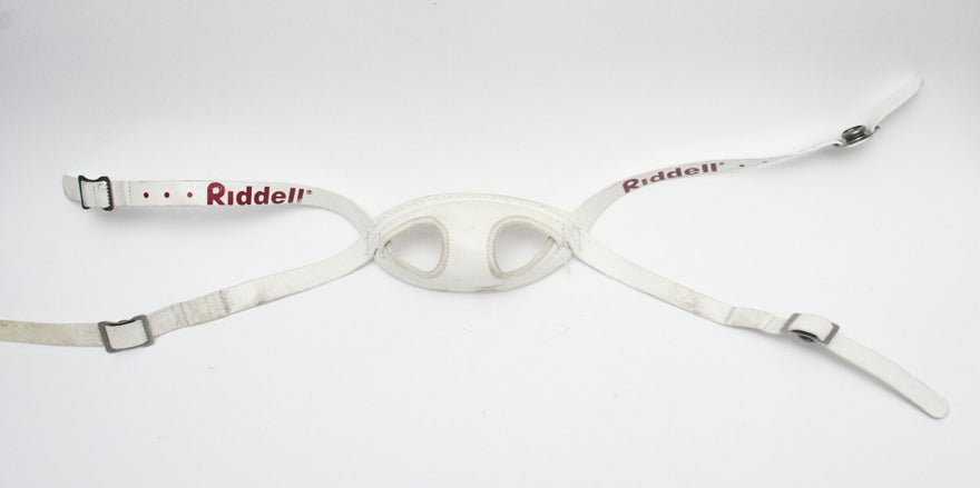 Game Used Tom Brady Style Riddell High Hook Soft Cup Football Helmet Chinstrap