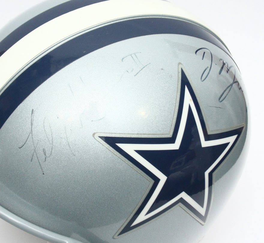 Vintage NOS Dallas Cowboys Riddell VSR4 Pro Line Large Football Helmet Signed