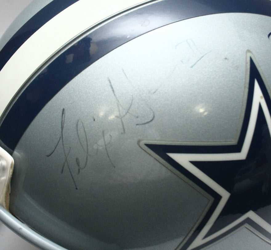 Vintage NOS Dallas Cowboys Riddell VSR4 Pro Line Large Football Helmet Signed