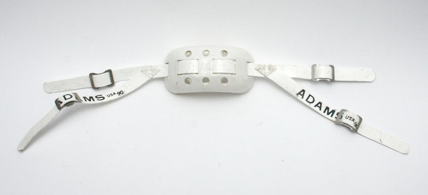 Vintage Game Used 1990 Adams Pro 100 Low Hook Hard Cup Football Helmet Chinstrap