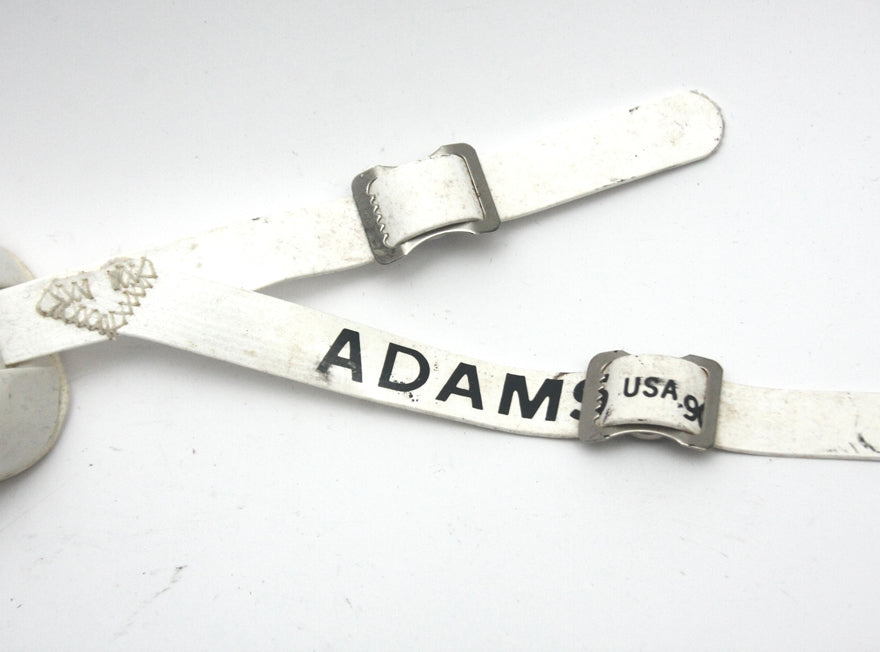 Vintage Game Used 1990 Adams Pro 100 Low Hook Hard Cup Football Helmet Chinstrap