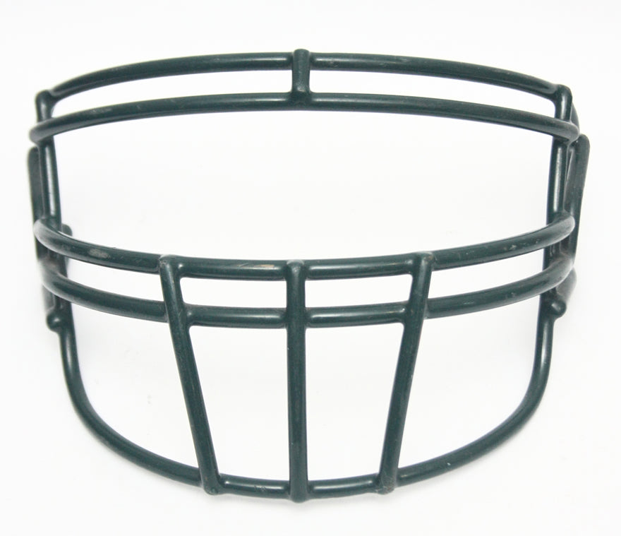 Game Used Vintage 2002 Riddell ROPO-DW Football Helmet Facemask - Dark Green