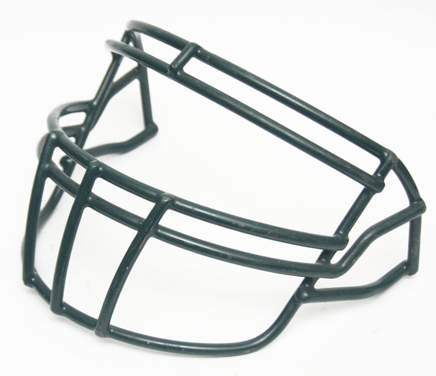 Game Used Vintage 2002 Riddell ROPO-DW Football Helmet Facemask - Dark Green