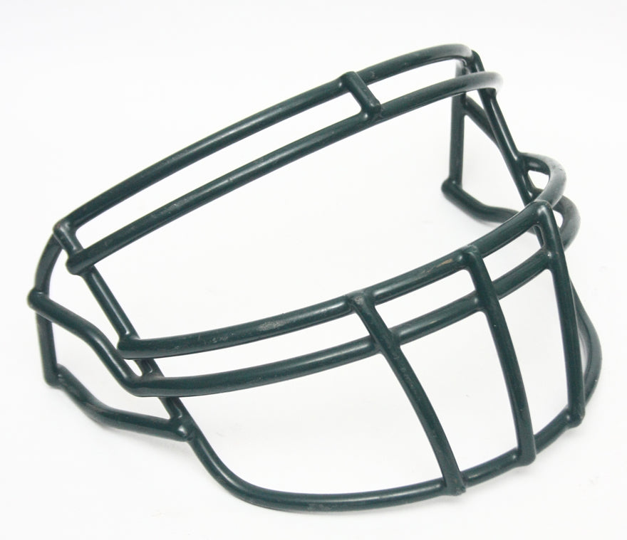 Game Used Vintage 2002 Riddell ROPO-DW Football Helmet Facemask - Dark Green