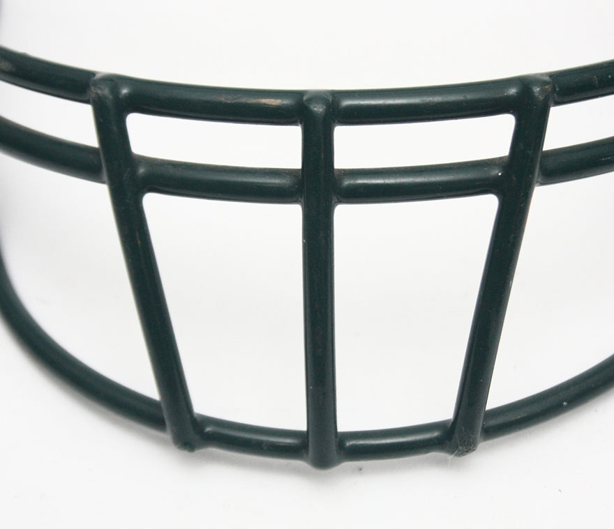 Game Used Vintage 2002 Riddell ROPO-DW Football Helmet Facemask - Dark Green