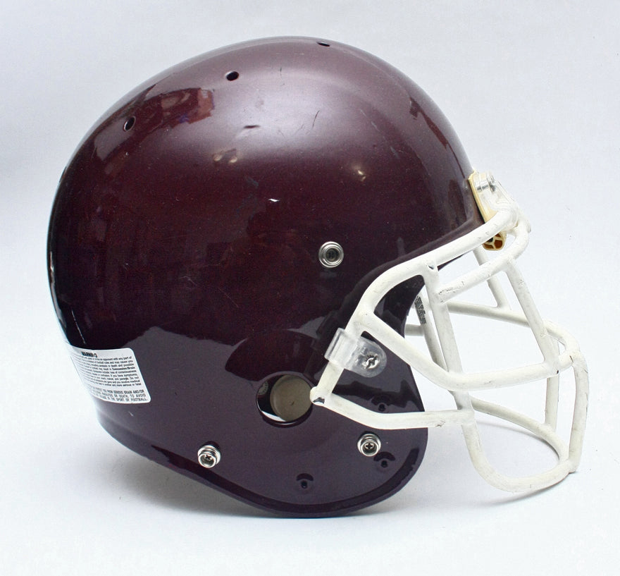 Vintage Game Used Schutt Pro Air II Football Helmet - Maroon - Size Large