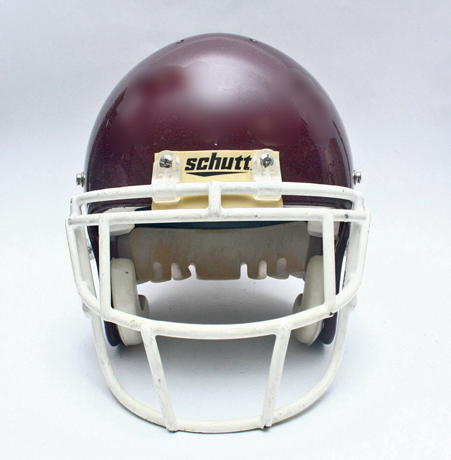 Vintage Game Used Schutt Pro Air II Football Helmet - Maroon - Size Large