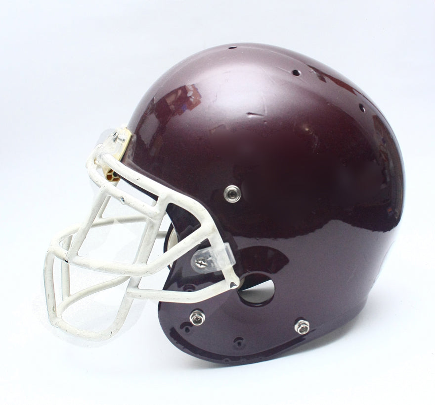 Vintage Game Used Schutt Pro Air II Football Helmet - Maroon - Size Large