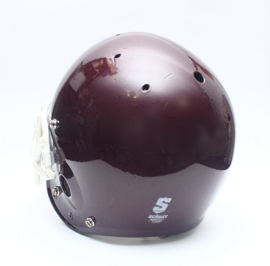 Vintage Game Used Schutt Pro Air II Football Helmet - Maroon - Size Large