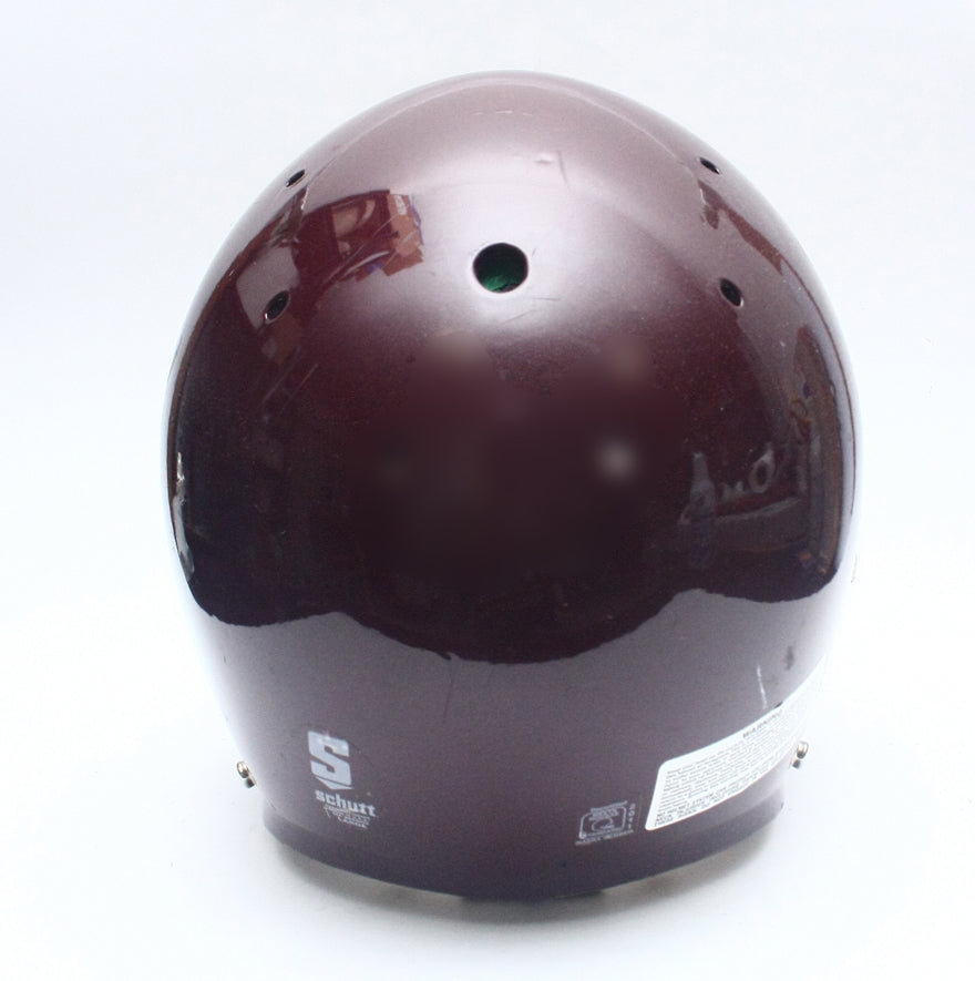 Vintage Game Used Schutt Pro Air II Football Helmet - Maroon - Size Large