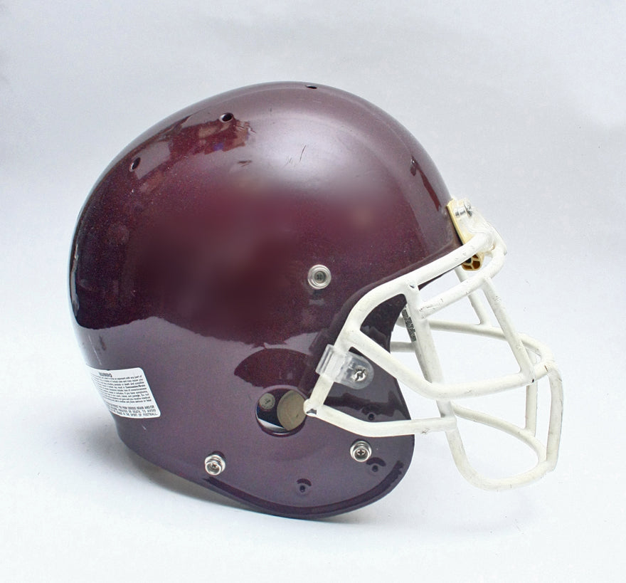 Vintage Game Used Schutt Pro Air II Football Helmet - Maroon - Size Large