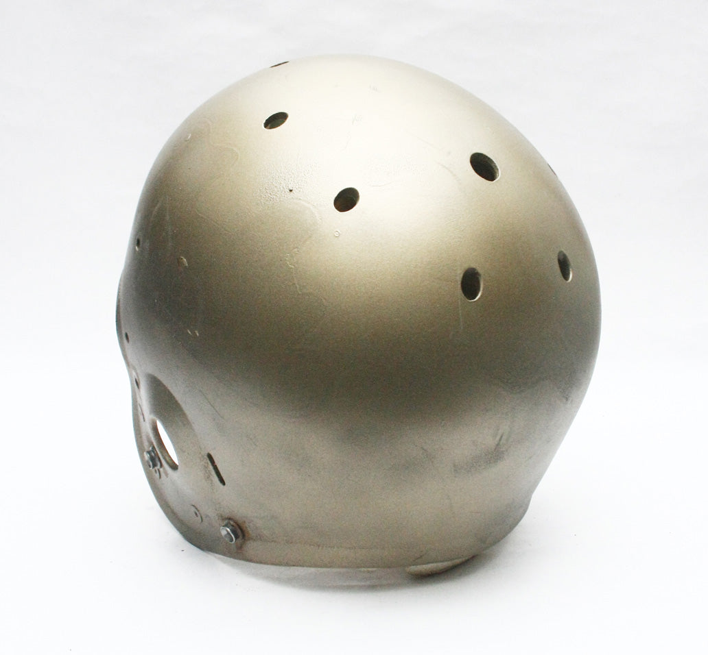 Vintage Game Used Schutt Air Football Helmet - Youth Medium - Gold Metallic