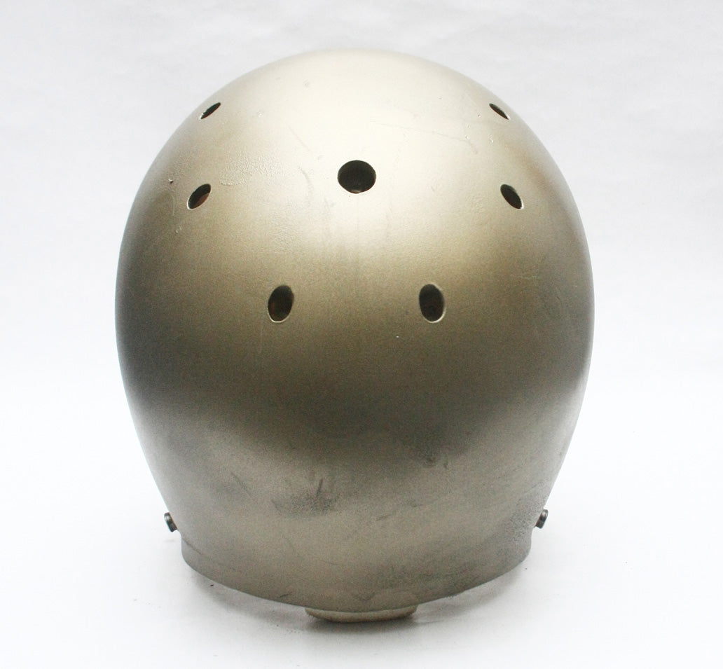 Vintage Game Used Schutt Air Football Helmet - Youth Medium - Gold Metallic
