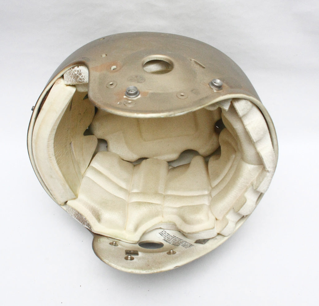 Vintage Game Used Schutt Air Football Helmet - Youth Medium - Gold Metallic