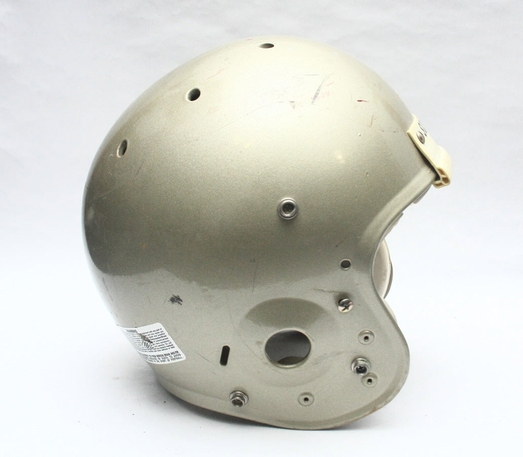 Vintage Game Used Schutt Air Football Helmet - Adult Large - Gold Metallic