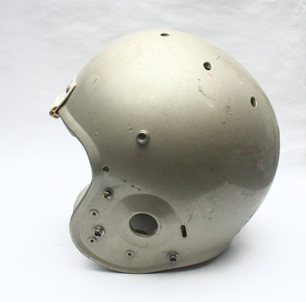 Vintage Game Used Schutt Air Football Helmet - Adult Large - Gold Metallic