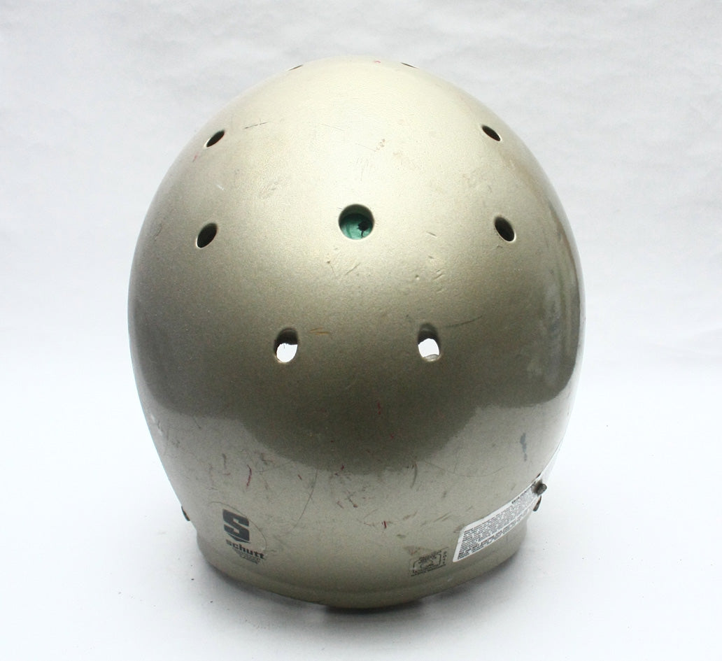 Vintage Game Used Schutt Air Football Helmet - Adult Large - Gold Metallic